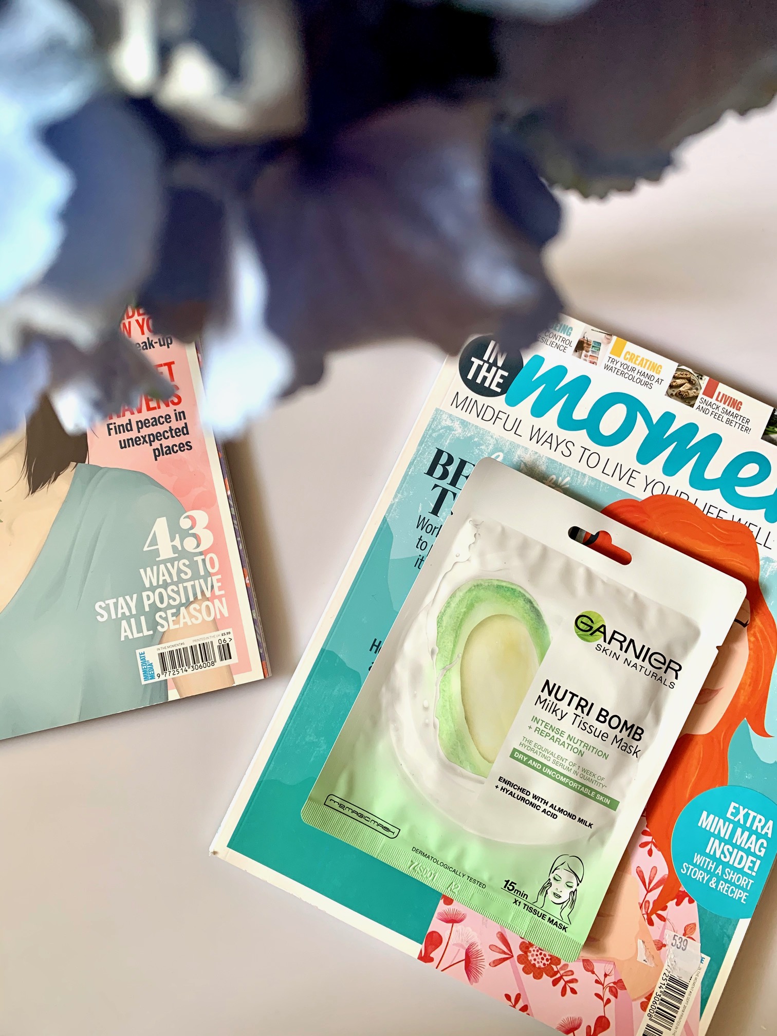 milky tissue mask garnier