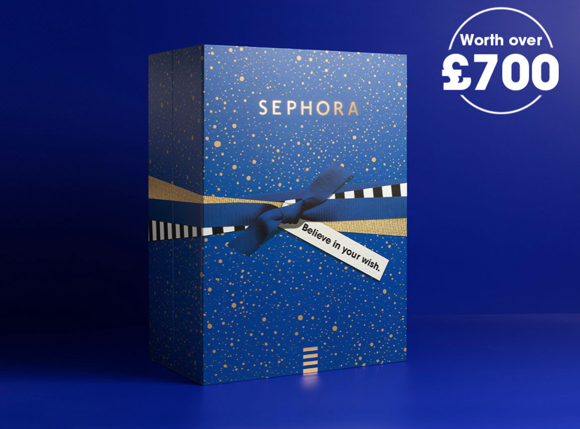 sephora UK beauty advent calendar box